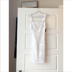Elegant white lace slip NWT